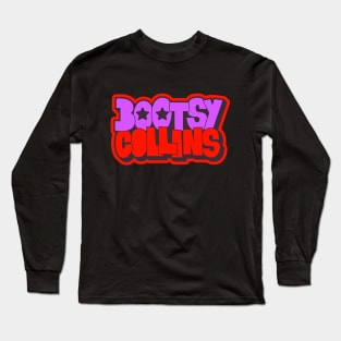 Bootsy Collins Funk Typography Design - Groovy and Legendary! Long Sleeve T-Shirt